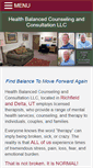 Mobile Screenshot of healthbalancedcounseling.com